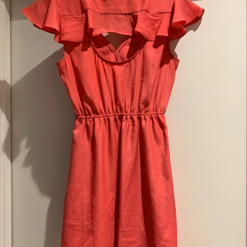 BCBG coral dress in XXS